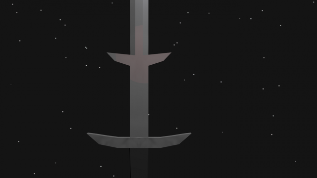 two handed great sword 3D Model .c4d .max .obj .3ds .fbx .stl .blend 