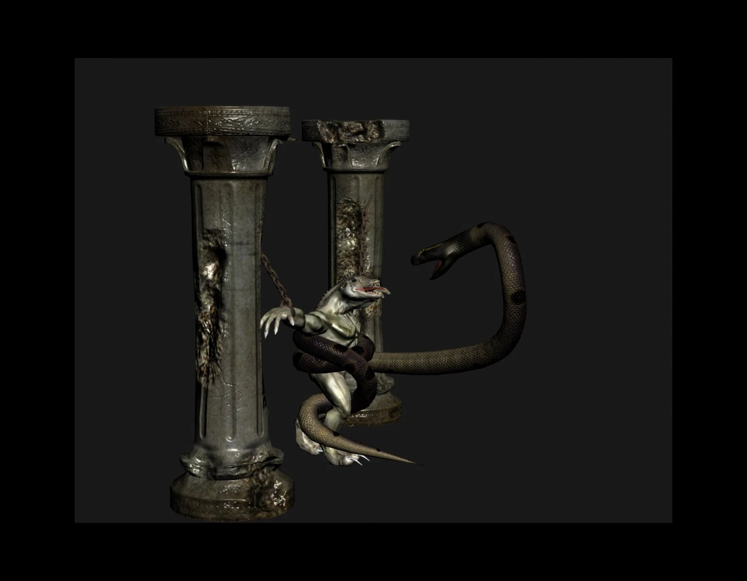 serpente Modello 3D .c4d .max .obj .3ds .fbx .stl .blend 