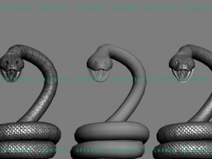 snake 3D 모델