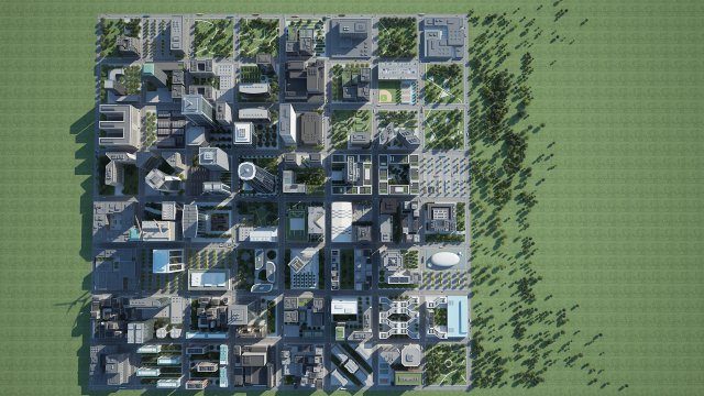 cityscape h Modello 3D .c4d .max .obj .3ds .fbx .stl .blend 