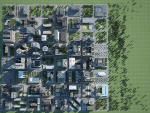 городской пейзаж ч 3D Модель