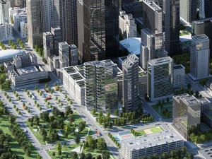 cityscape h Modello 3D