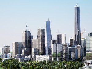 cityscape h Modello 3D