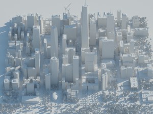 cityscape h Modello 3D
