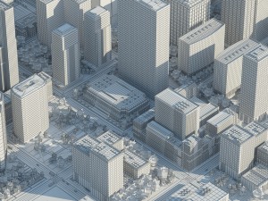 cityscape h Modello 3D