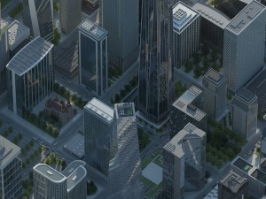 cityscape h Modello 3D