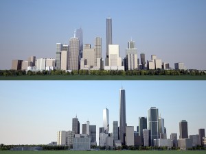 cityscape h Modello 3D