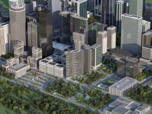 cityscape h Modello 3D
