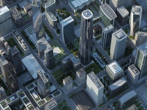 cityscape h Modello 3D