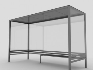 bus shelter Model 3D
