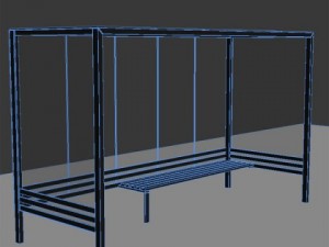bus shelter 3D 모델