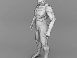 humanoid robot simple 3D Model