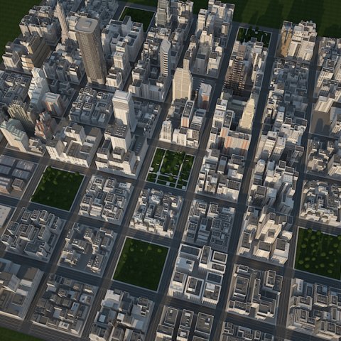 big realistic city Modelo 3D .c4d .max .obj .3ds .fbx .stl .blend 