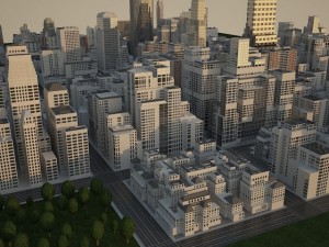 big realistic city Modelo 3D