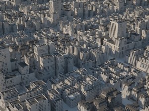 city buildings set Modèle 3D