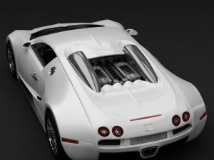 bugatti veyron white 3D 모델