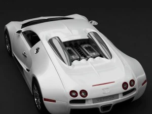 bugatti veyron white 3D Model