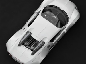 bugatti veyron white 3D 모델