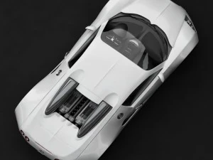bugatti veyron white 3D Model