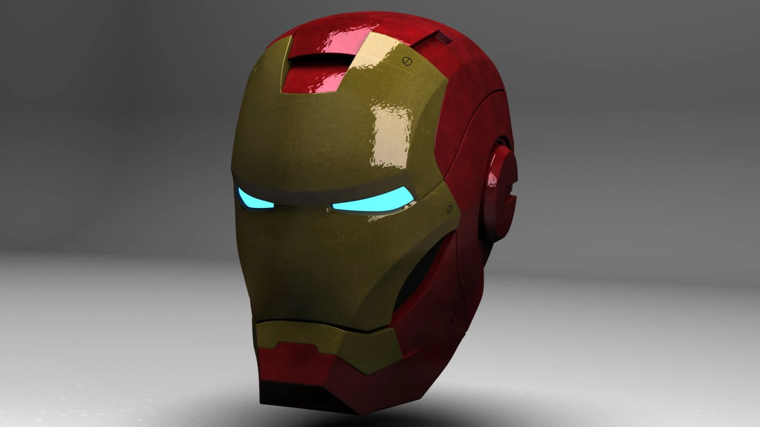iron man helmet 3D Model .c4d .max .obj .3ds .fbx .stl .blend 