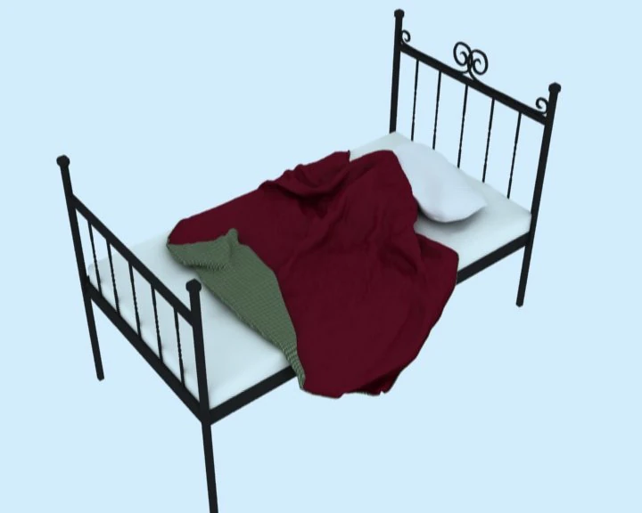 bed 3D Model .c4d .max .obj .3ds .fbx .stl .blend 