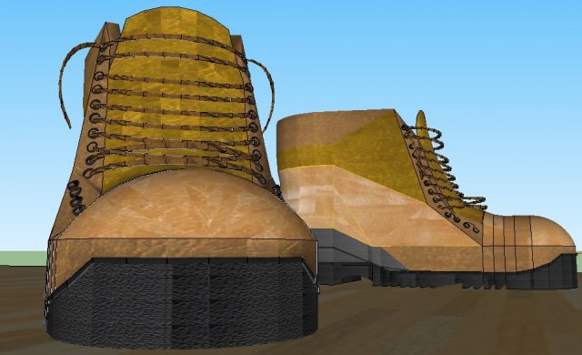 boot desert military Modello 3D .c4d .max .obj .3ds .fbx .stl .blend