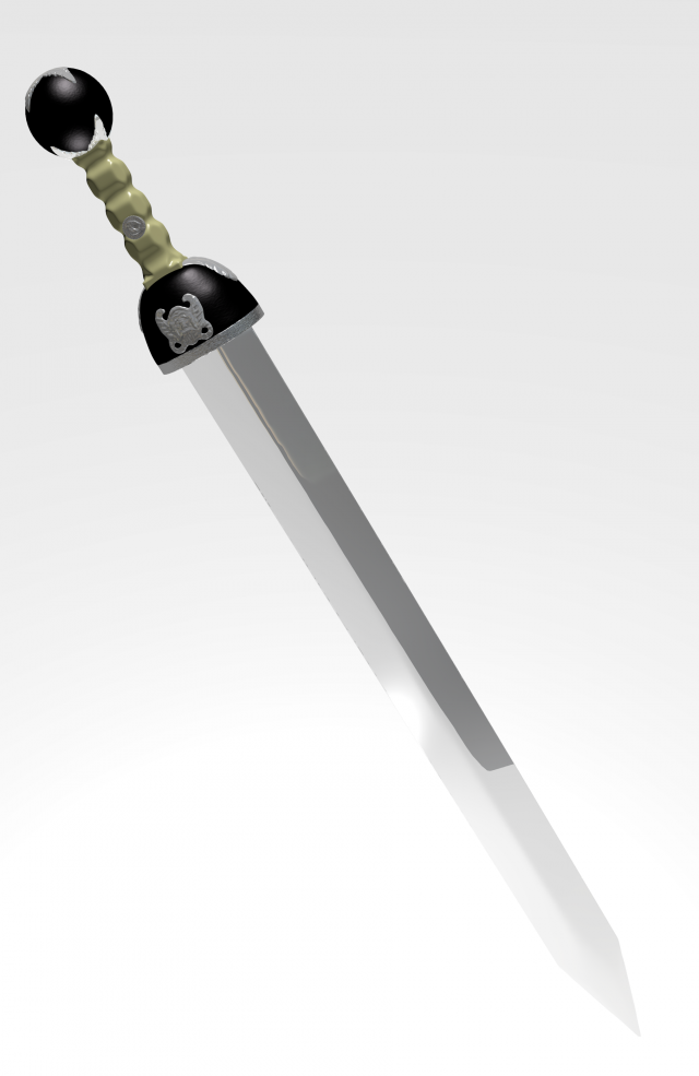 gladius sword gladiator Modèle 3D .c4d .max .obj .3ds .fbx .stl .blend 