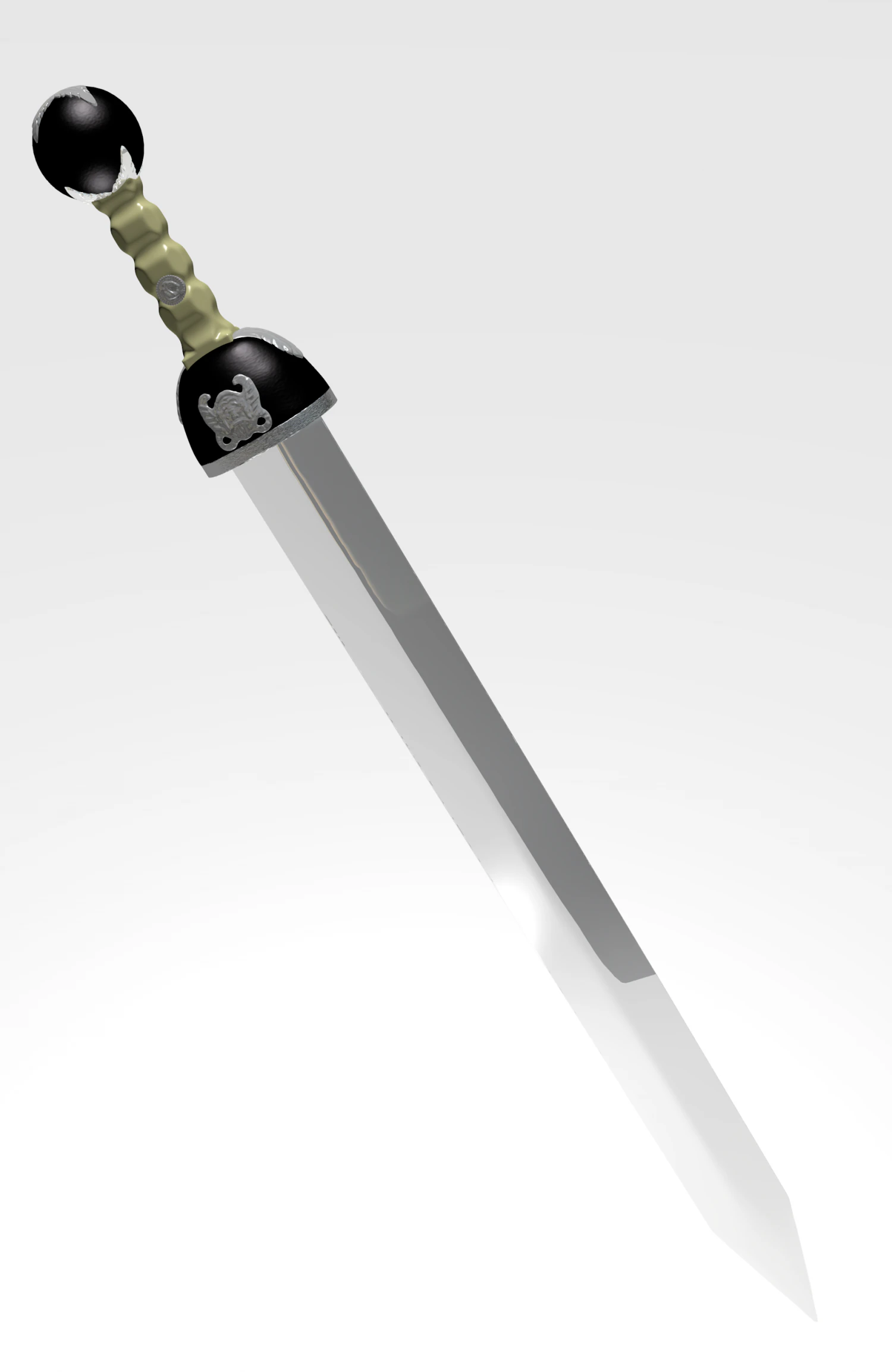 gladius sword gladiator 3D Model .c4d .max .obj .3ds .fbx .stl .blend 