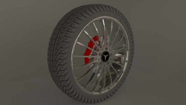 wheel of a mercedes model amg dtm 3D Modell .c4d .max .obj .3ds .fbx .stl .blend