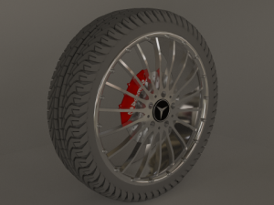 wheel of a mercedes model amg dtm Modelo 3D