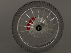 wheel of a mercedes model amg dtm 3D Modell