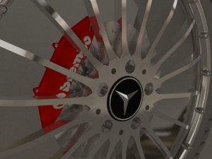 wheel of a mercedes model amg dtm 3D Modell