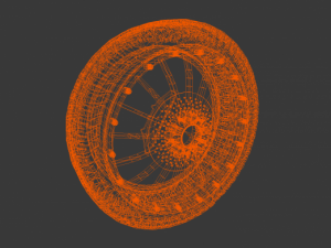 wheel of a mercedes model amg dtm 3D Modell