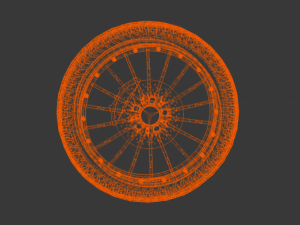 wheel of a mercedes model amg dtm 3D Modell