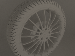 wheel of a mercedes model amg dtm 3D Modell
