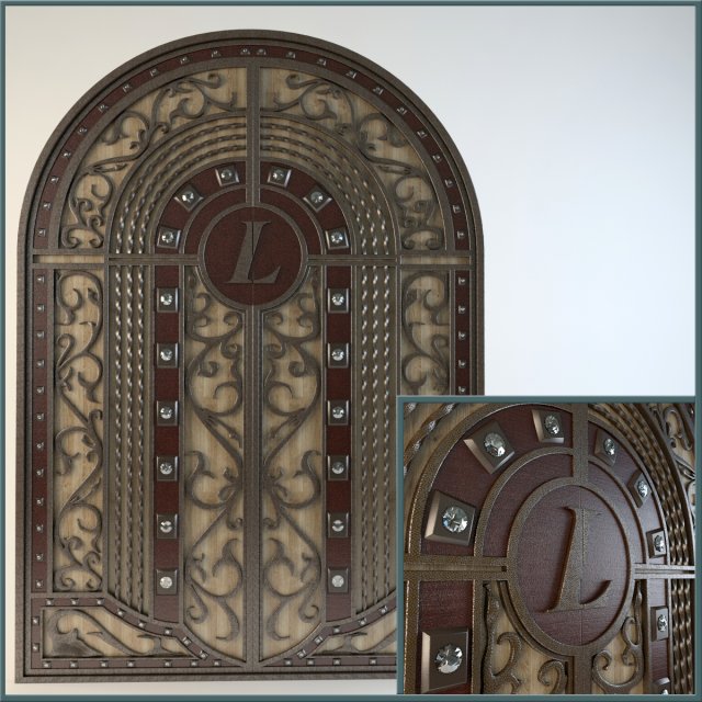 gate Modelo 3D .c4d .max .obj .3ds .fbx .stl .blend 