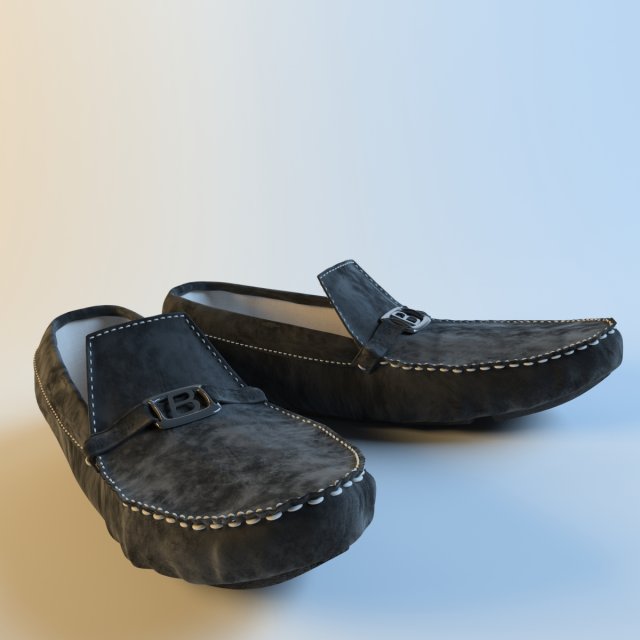 moccasins Model 3D .c4d .max .obj .3ds .fbx .stl .blend 
