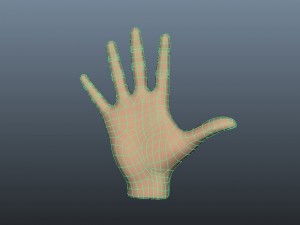 hand low poly 3D Model