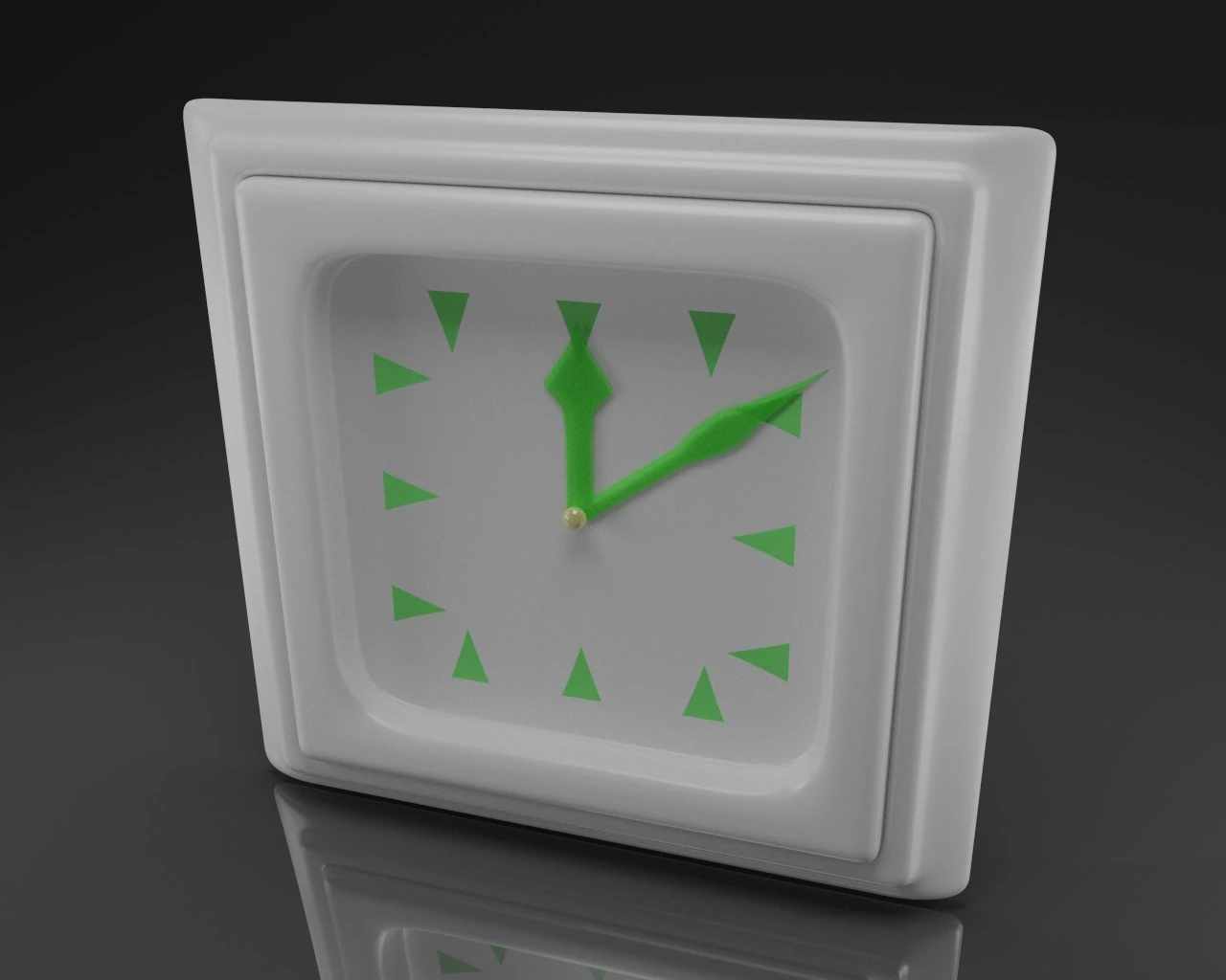 ceramic clock 3D Model .c4d .max .obj .3ds .fbx .stl .blend 