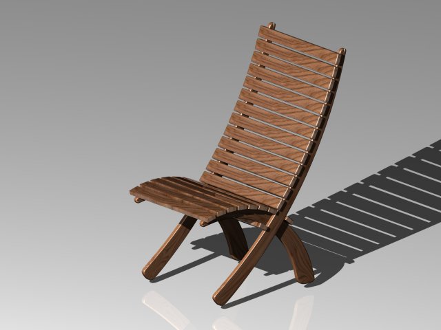 garden chair Model 3D .c4d .max .obj .3ds .fbx .stl .blend 