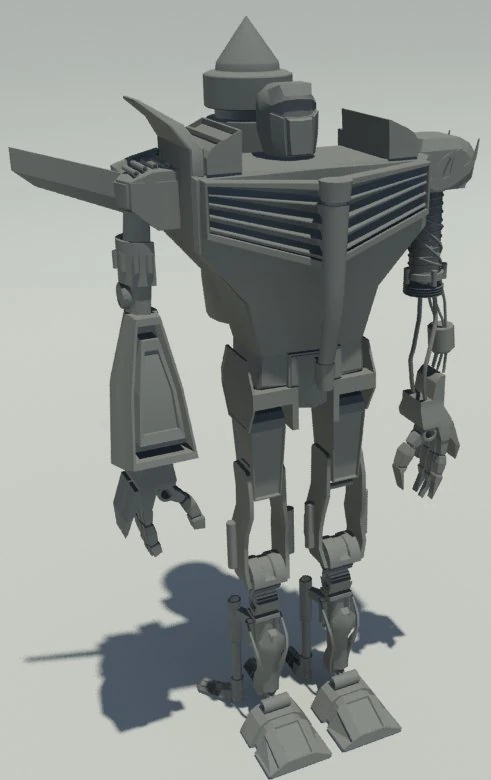 robot 3D Model .c4d .max .obj .3ds .fbx .stl .blend 