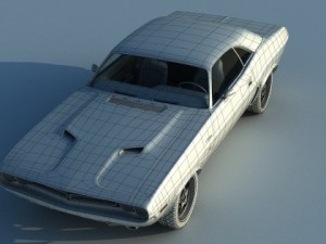 dodge challenger Modelo 3D