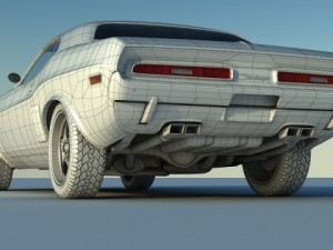 dodge challenger Modelo 3D