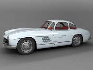 mercedes benz 300 sl gullwing 3D Модель