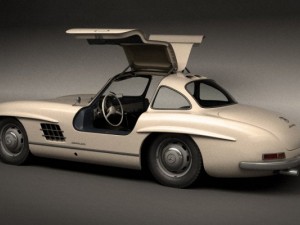 mercedes benz 300 sl gullwing 3D Модель