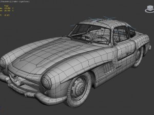 mercedes benz 300 sl gullwing 3D Модель