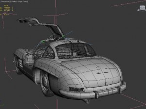 mercedes benz 300 sl gullwing 3D Модель