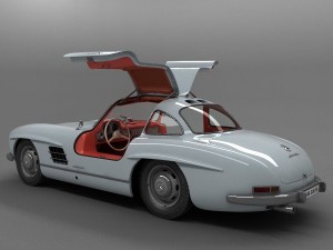 mercedes benz 300 sl gullwing 3D Модель