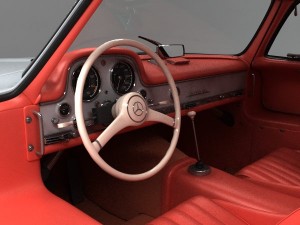 mercedes benz 300 sl gullwing 3D Модель
