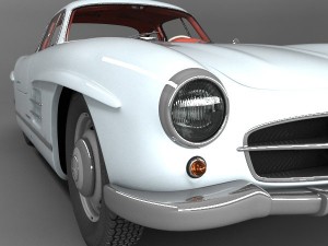 mercedes benz 300 sl gullwing 3D Модель